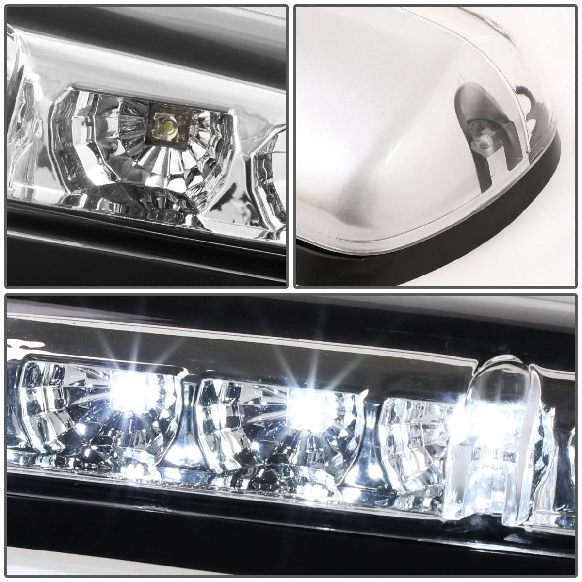 02-07 Chevy Silverado / GMC Sierra Cab Light - Chrome Housing White LED