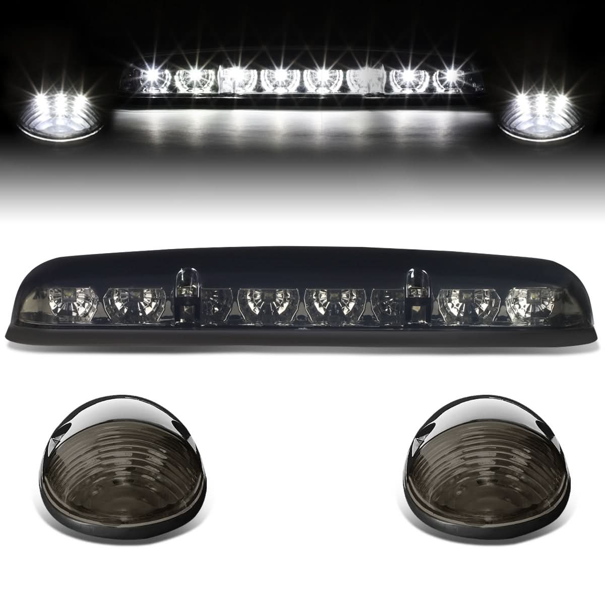 02-07 Chevrolet Silverado / GMC Sierra Smoke Cab Lights White LED