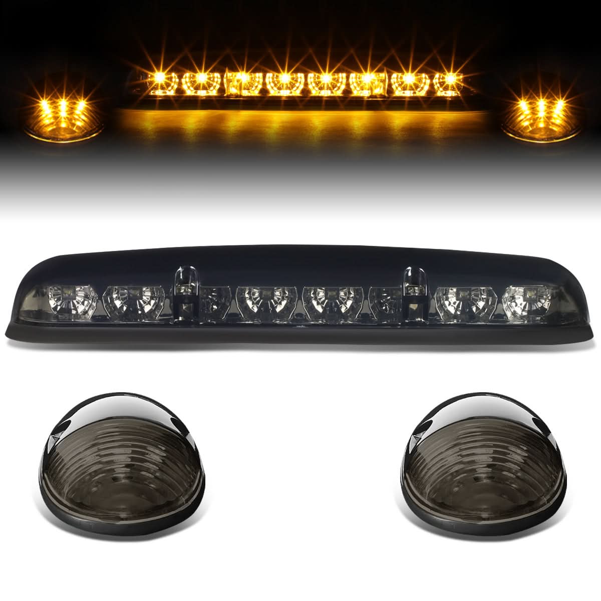 02-07 Chevrolet Silverado / GMC Sierra Smoke Housing Amber LED Cab Light