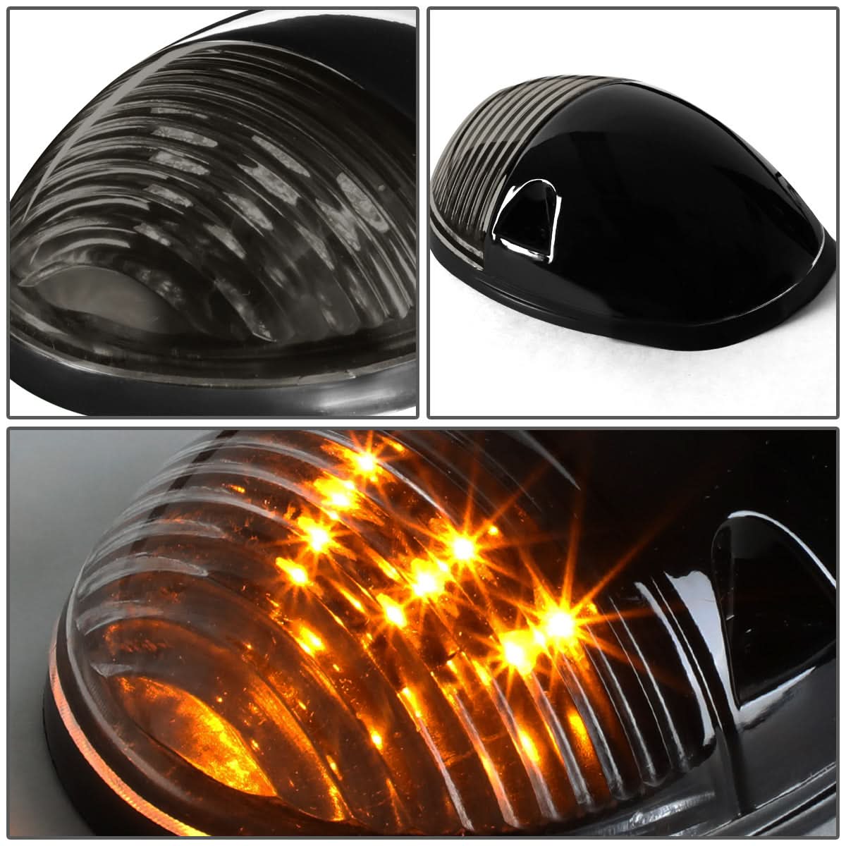 02-07 Chevrolet Silverado / GMC Sierra Smoke Housing Amber LED Cab Light