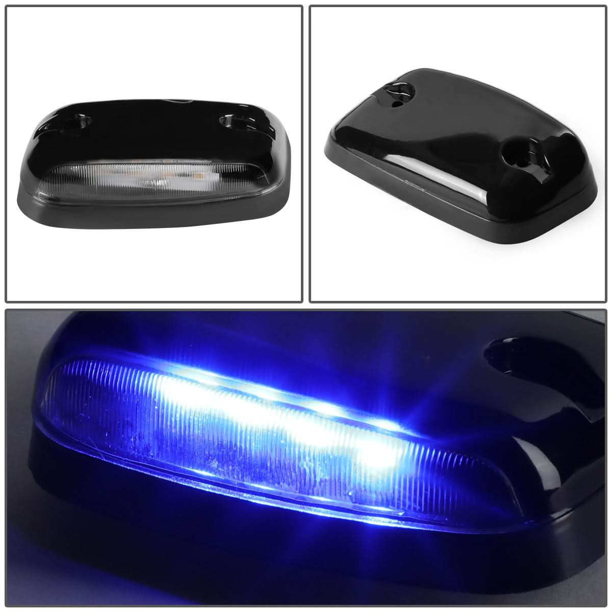 2007-2014 Chevrolet Silverado / GMC Sierra Cab Light - Black Housing Blue LED