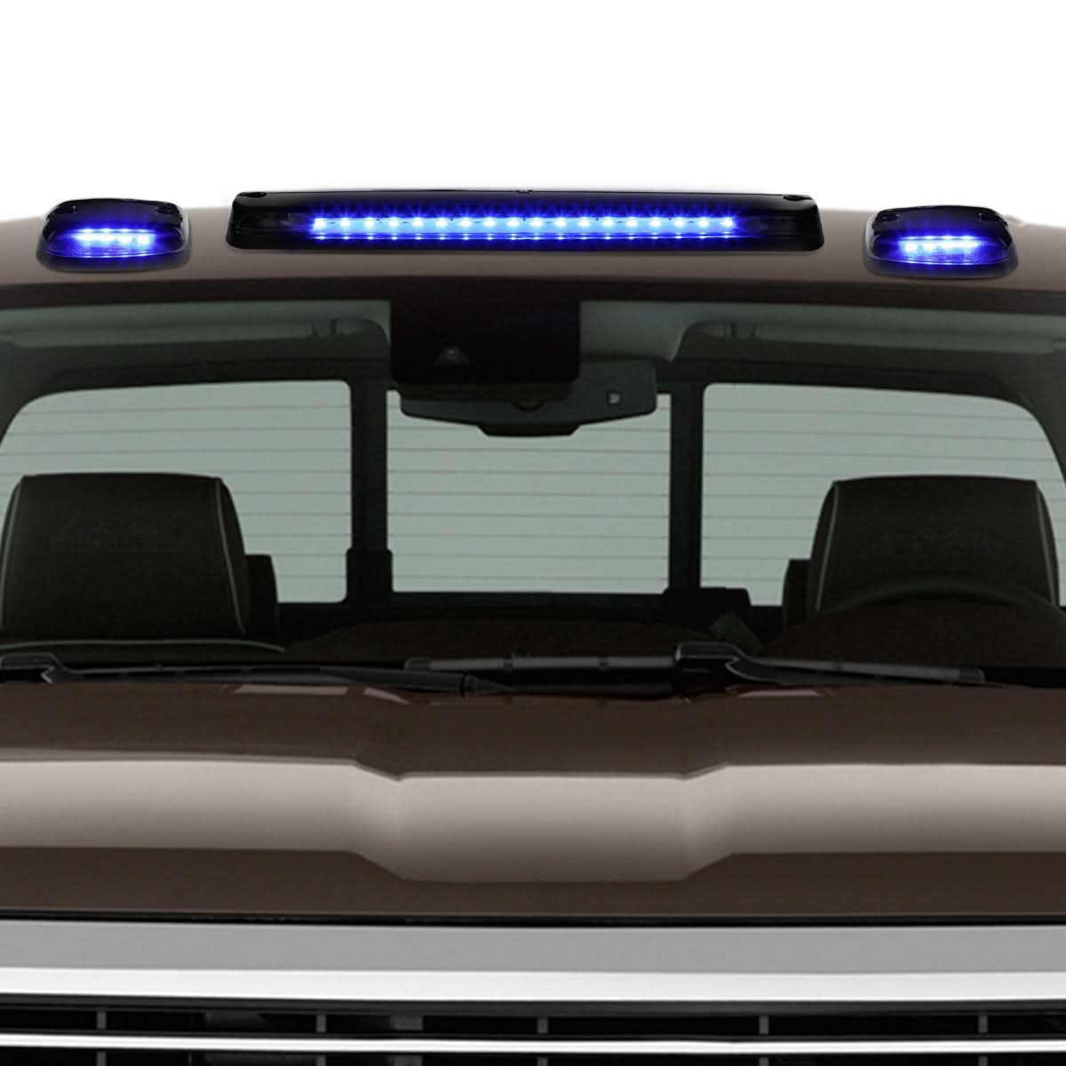 2007-2014 Chevrolet Silverado / GMC Sierra Cab Light - Black Housing Blue LED