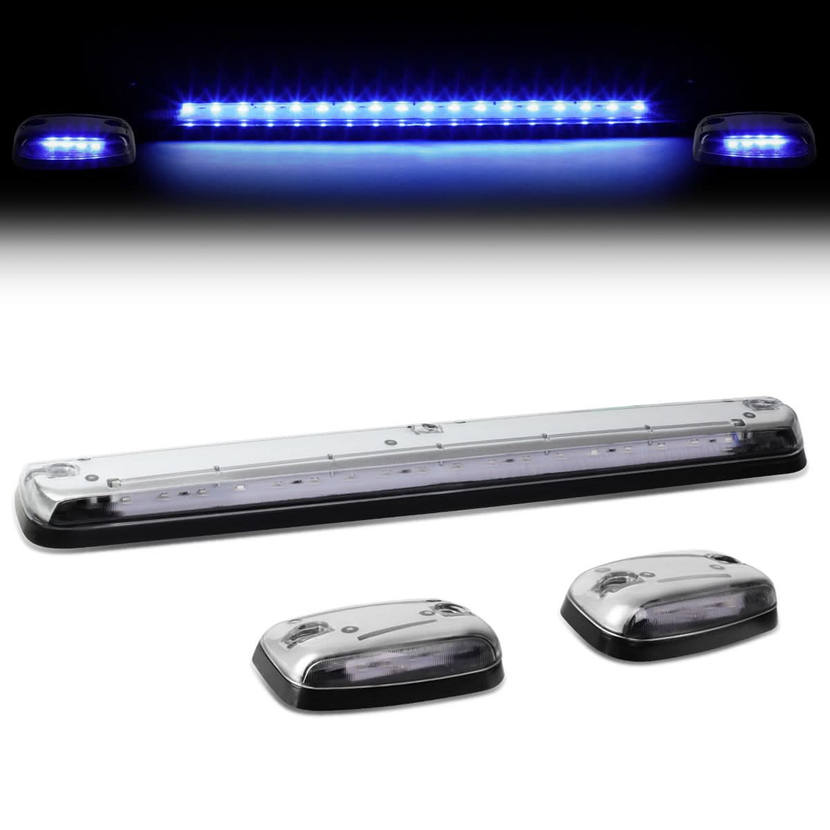 07-14 Chevrolet Silverado / GMC Sierra Chrome Housing Blue LED Cab Light