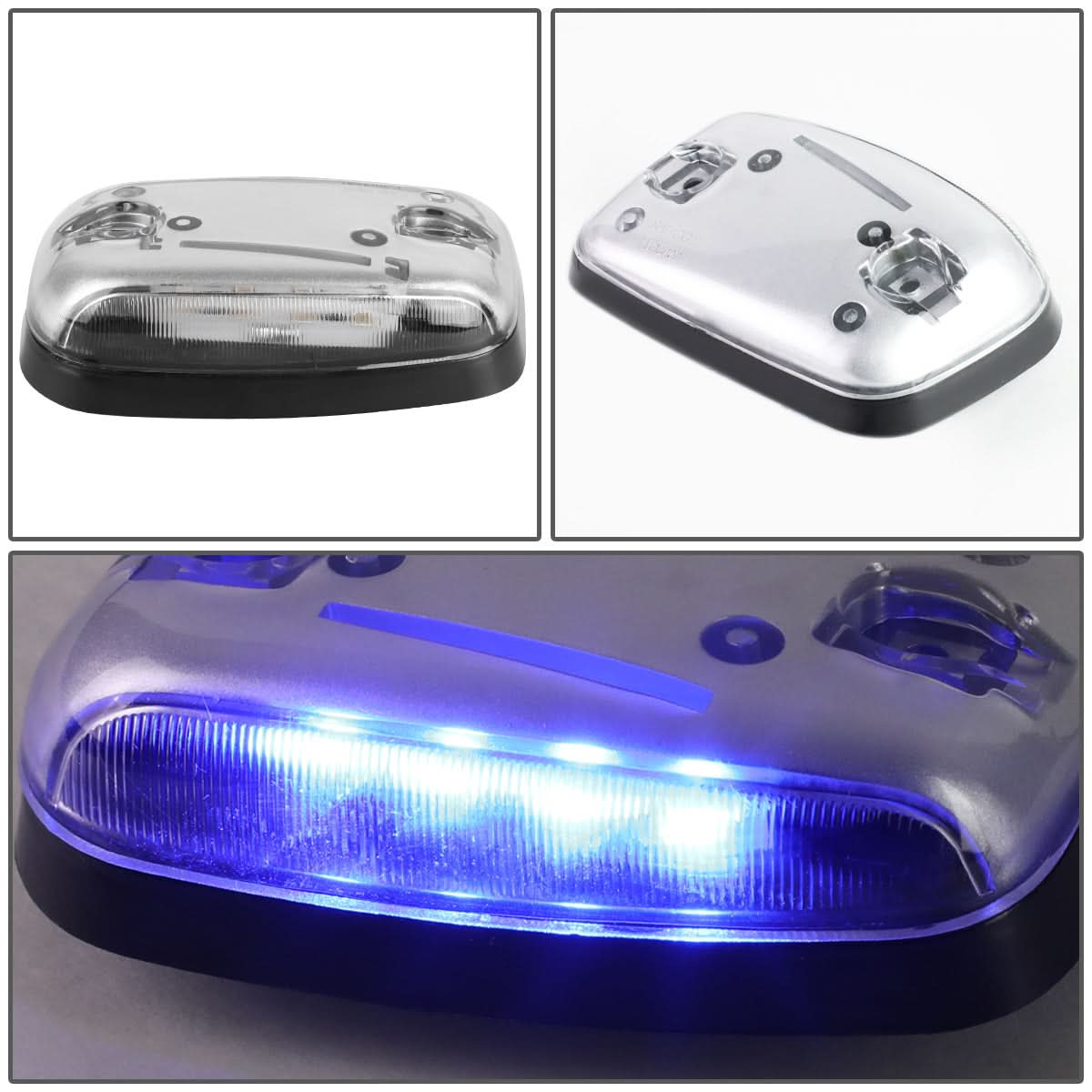 07-14 Chevrolet Silverado / GMC Sierra Chrome Housing Blue LED Cab Light