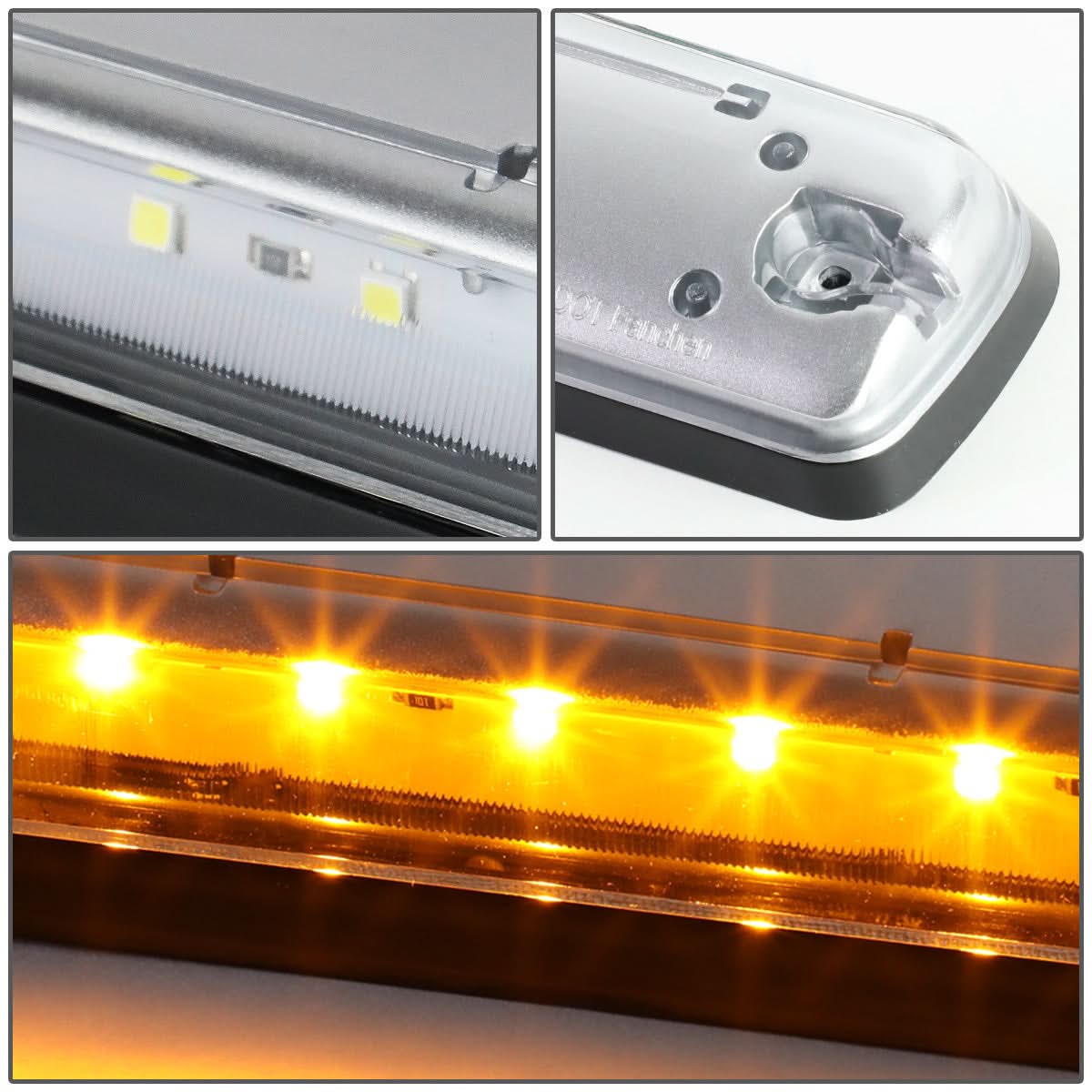 2007-2014 Chevrolet Silverado / GMC Sierra Chrome Amber LED Cab Light