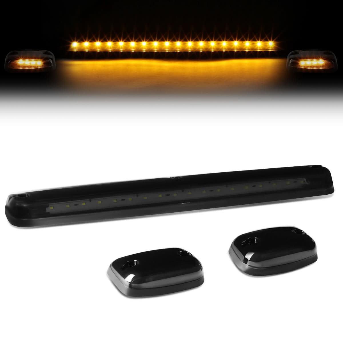 07-14 Chevrolet Silverado / GMC Sierra Smoke Housing Amber LED Cab Light