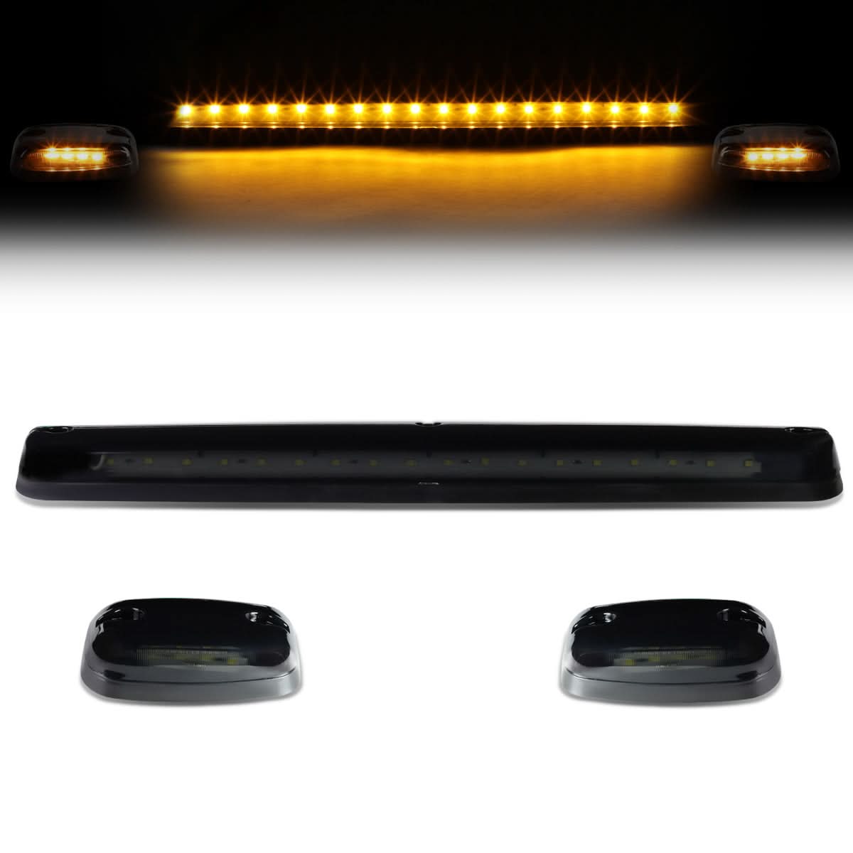 07-14 Chevrolet Silverado / GMC Sierra Smoke Housing Amber LED Cab Light