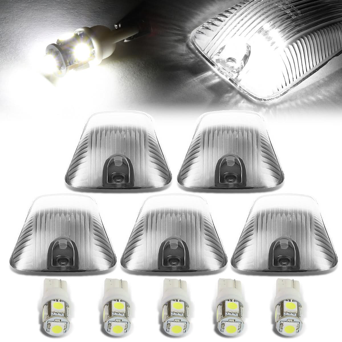 88-02 Chevrolet Silverado / GMC Sierra Chrome Housing White LED Cab Light