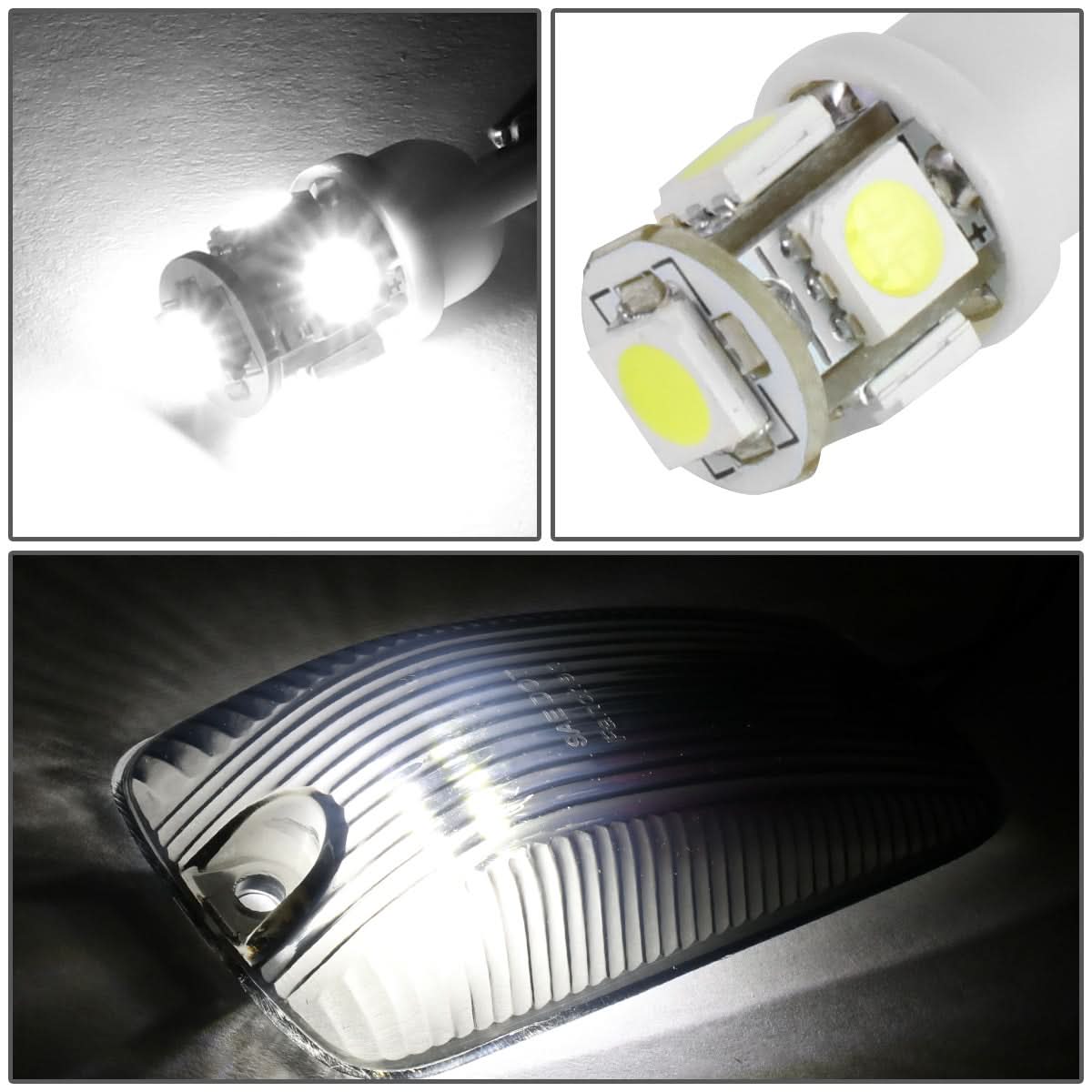 88-02 Chevrolet Silverado / GMC Sierra Smoke Housing White LED Cab Light