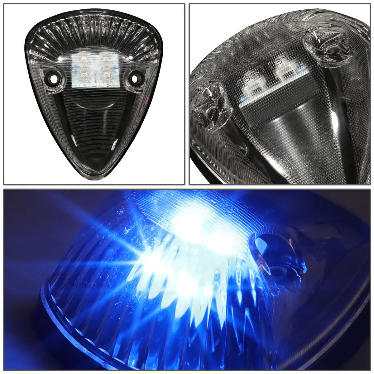 1994-1998 Dodge Ram 2500/3500 Cab Light - Black Housing Blue LED