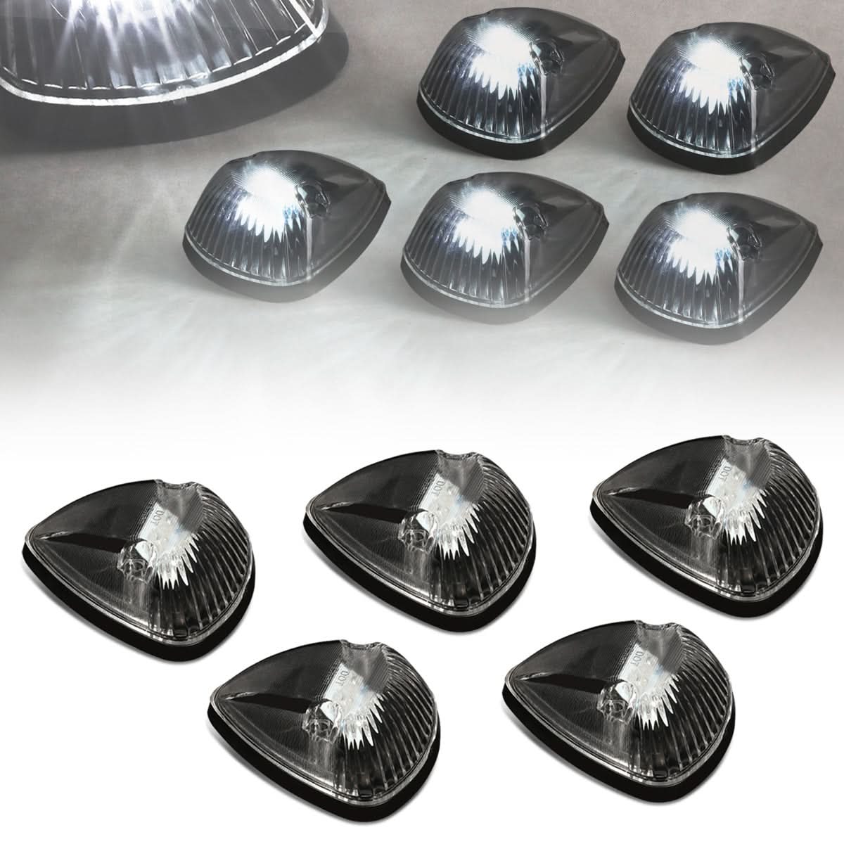94-98 Dodge Ram 2500/3500 Cab Light - Black Housing White LED