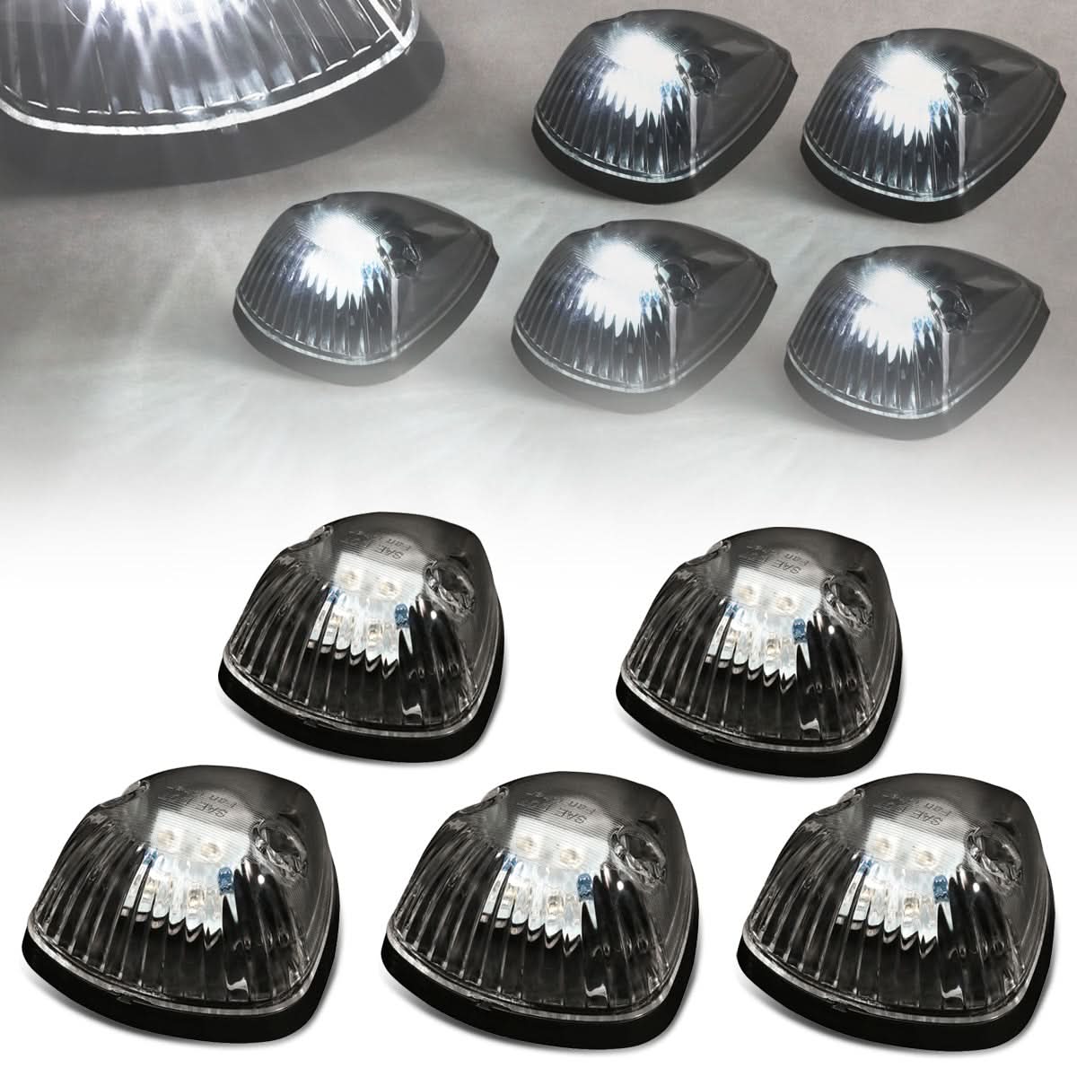 94-98 Dodge Ram 2500/3500 Cab Light - Black Housing White LED