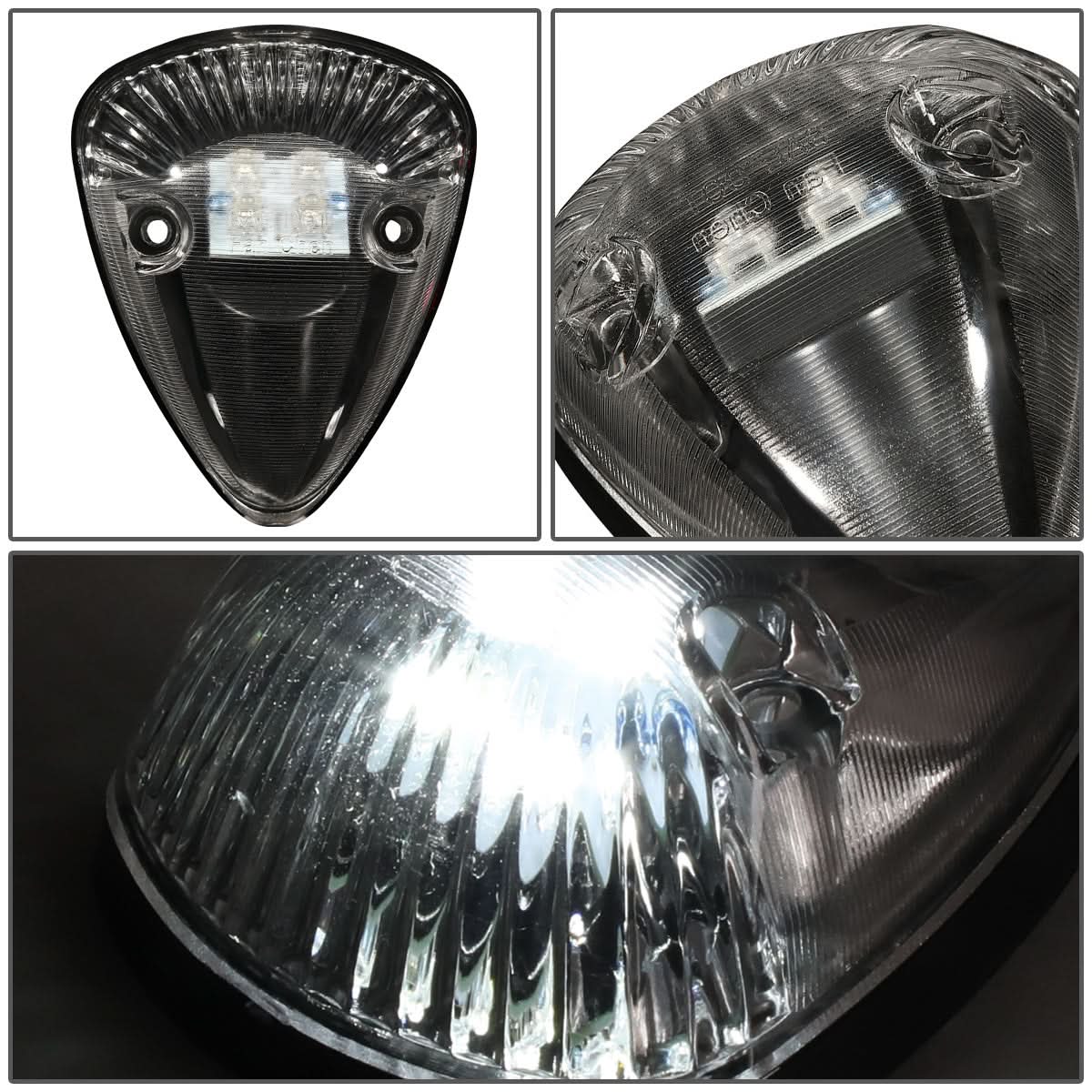 94-98 Dodge Ram 2500/3500 Cab Light - Black Housing White LED