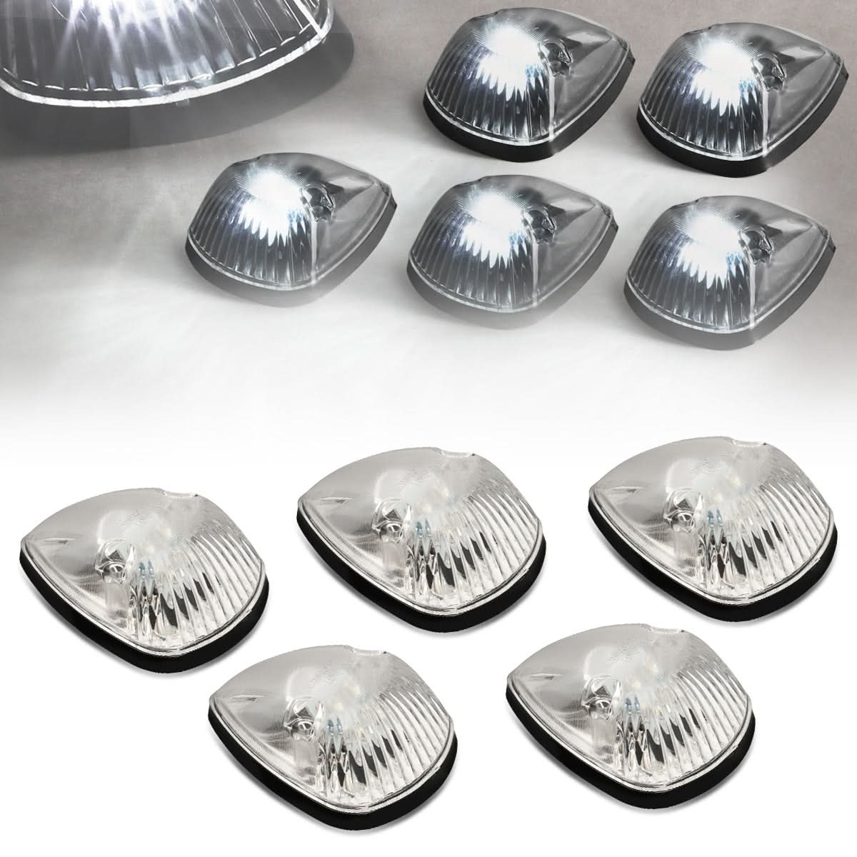 94-98 Dodge Ram 2500/3500 Chrome Housing White LED Cab Light