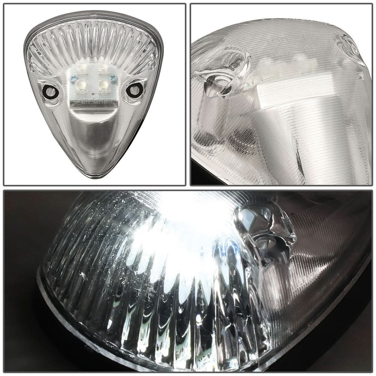 94-98 Dodge Ram 2500/3500 Chrome Housing White LED Cab Light