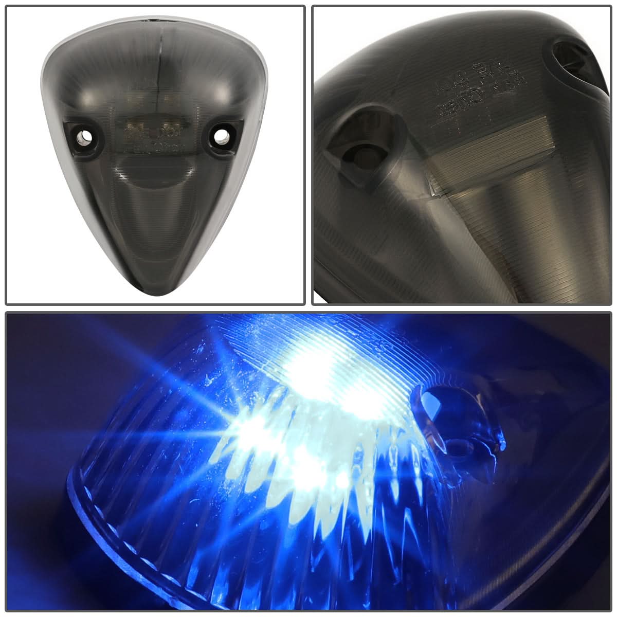 94-98 Dodge Ram 2500/3500 Cab Light - Smoke Housing Blue LED