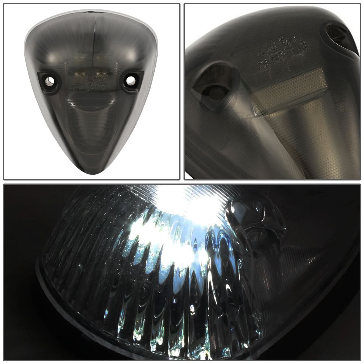 94-98 Dodge Ram 2500/3500 Smoke Housing Cab Light with White LED