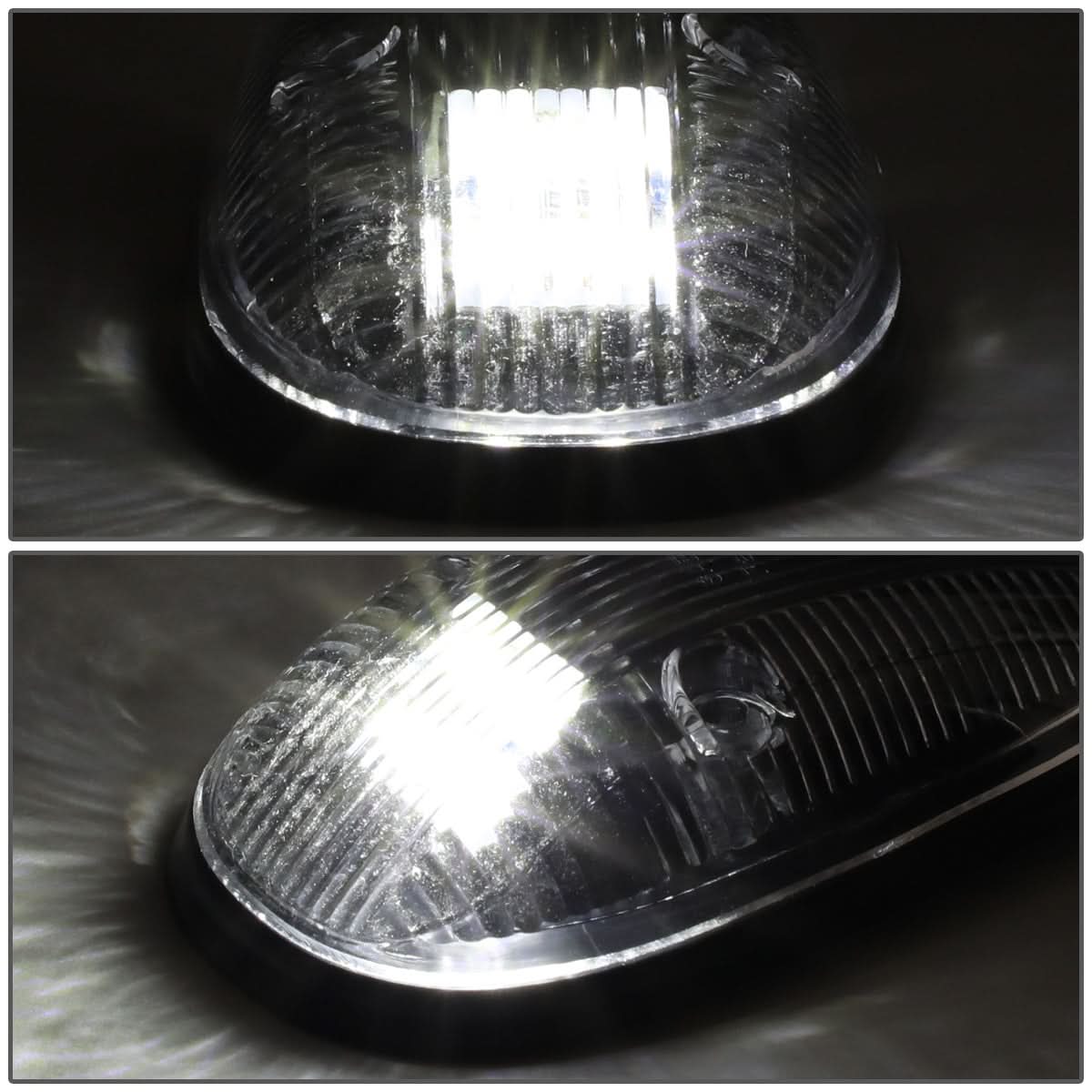 1999-2002 Dodge Ram 2500/3500 Cab Light - Black Housing White LED