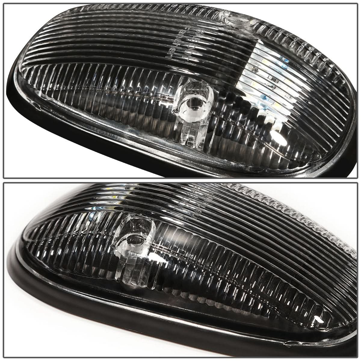 1999-2002 Dodge Ram 2500/3500 Cab Light - Black Housing White LED