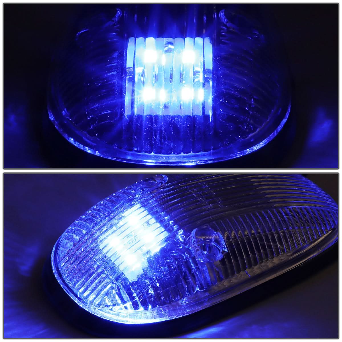 1999-2002 Dodge Ram 2500/3500 Chrome Housing Blue LED Cab Light