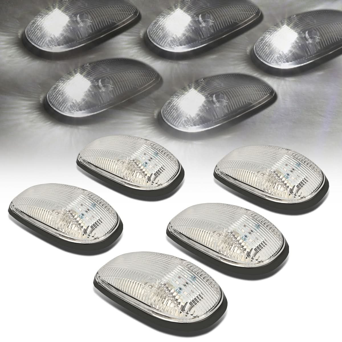 99-02 Dodge Ram 2500/3500 Chrome Housing White LED Cab Light