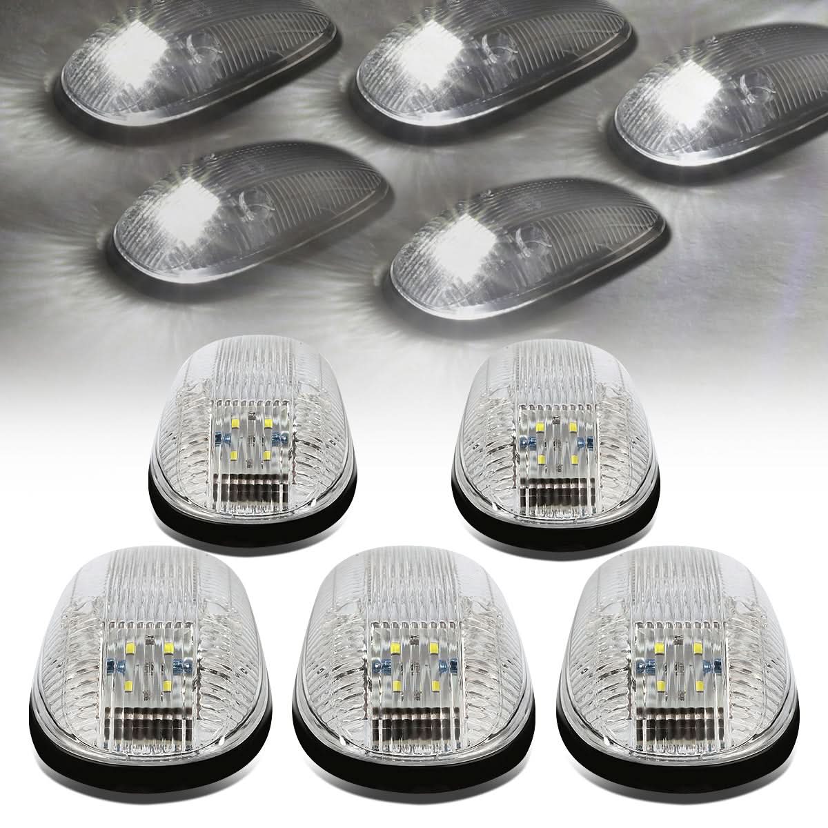 99-02 Dodge Ram 2500/3500 Chrome Housing White LED Cab Light