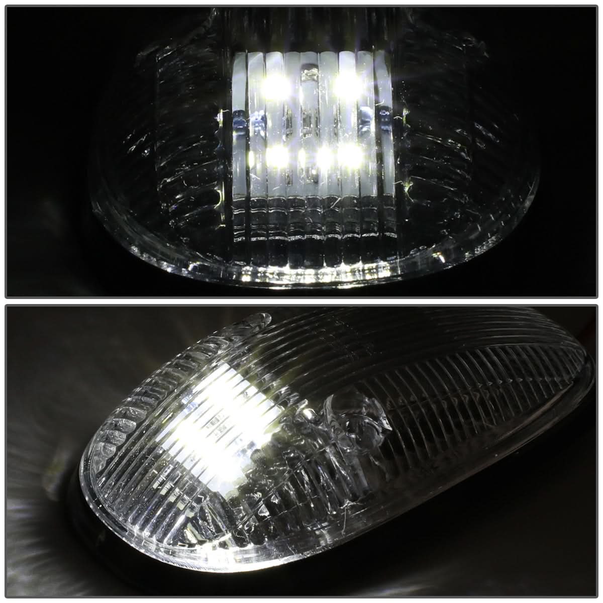 99-02 Dodge Ram 2500/3500 Chrome Housing White LED Cab Light