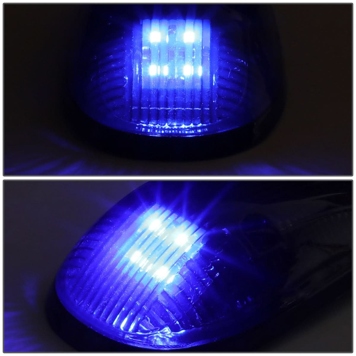 99-02 Dodge Ram 2500/3500 Smoke Housing Blue LED Cab Light