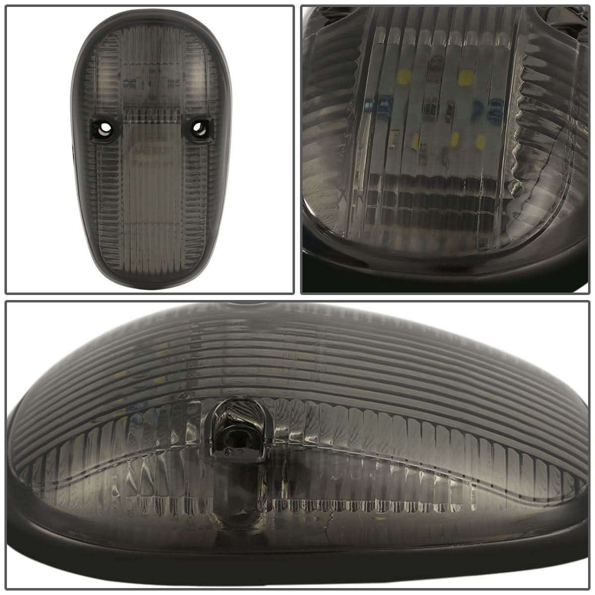 99-02 Dodge Ram 2500/3500 Smoke Housing Blue LED Cab Light