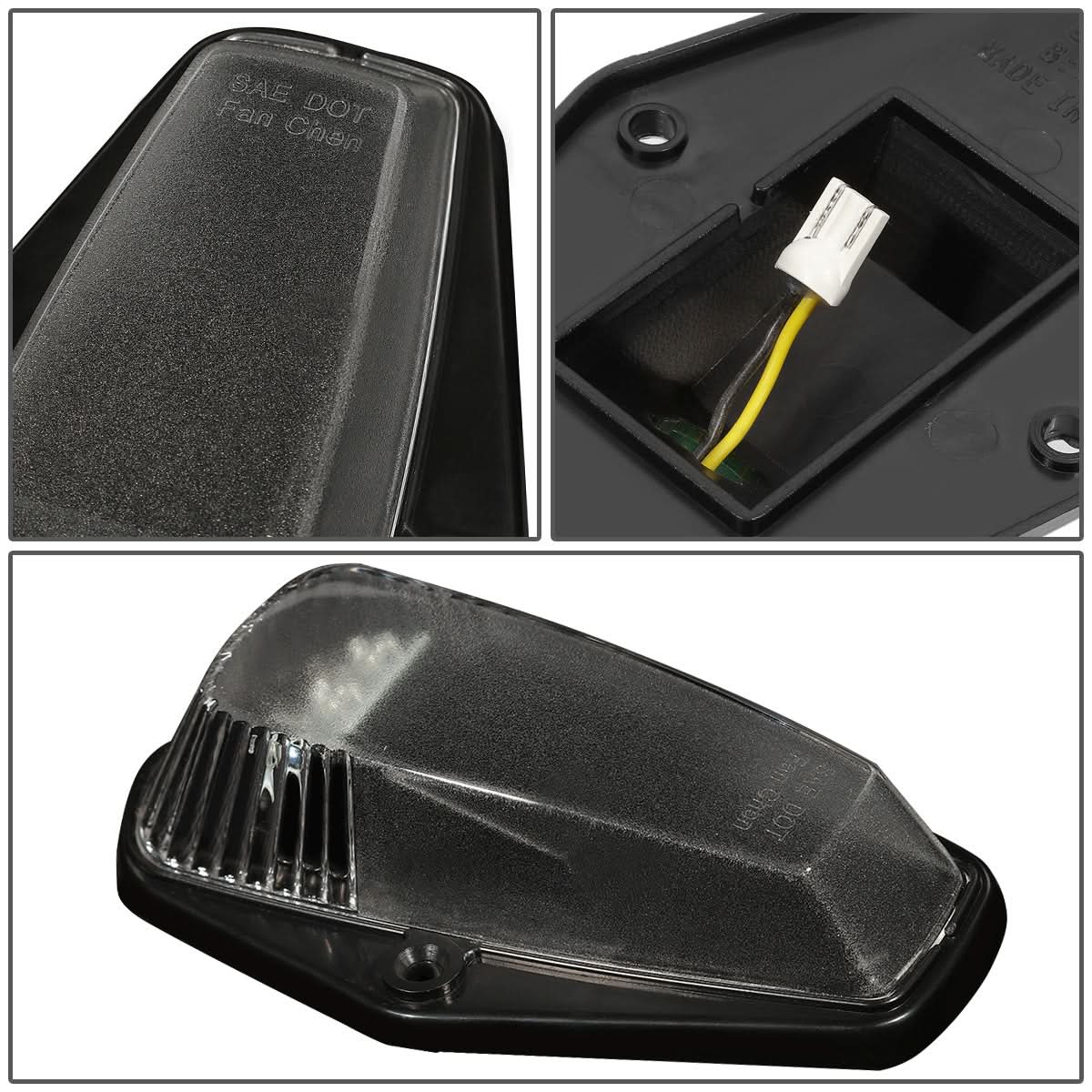 80-96 Ford Super Duty Black Housing White LED Cab Light
