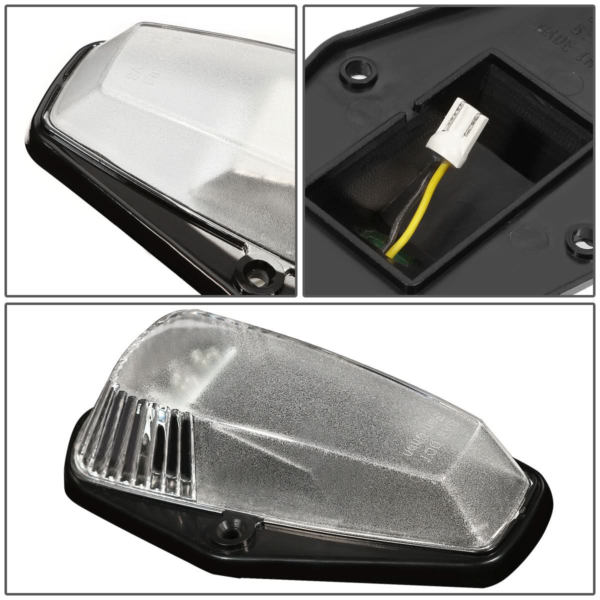 1980-1996 Ford Super Duty Chrome Housing Amber LED Cab Light