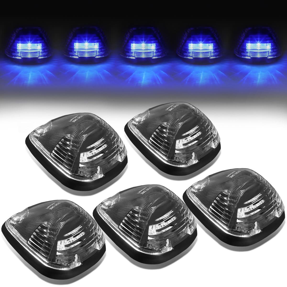 99-15 Ford Super Duty Cab Light - Black Housing Blue LED