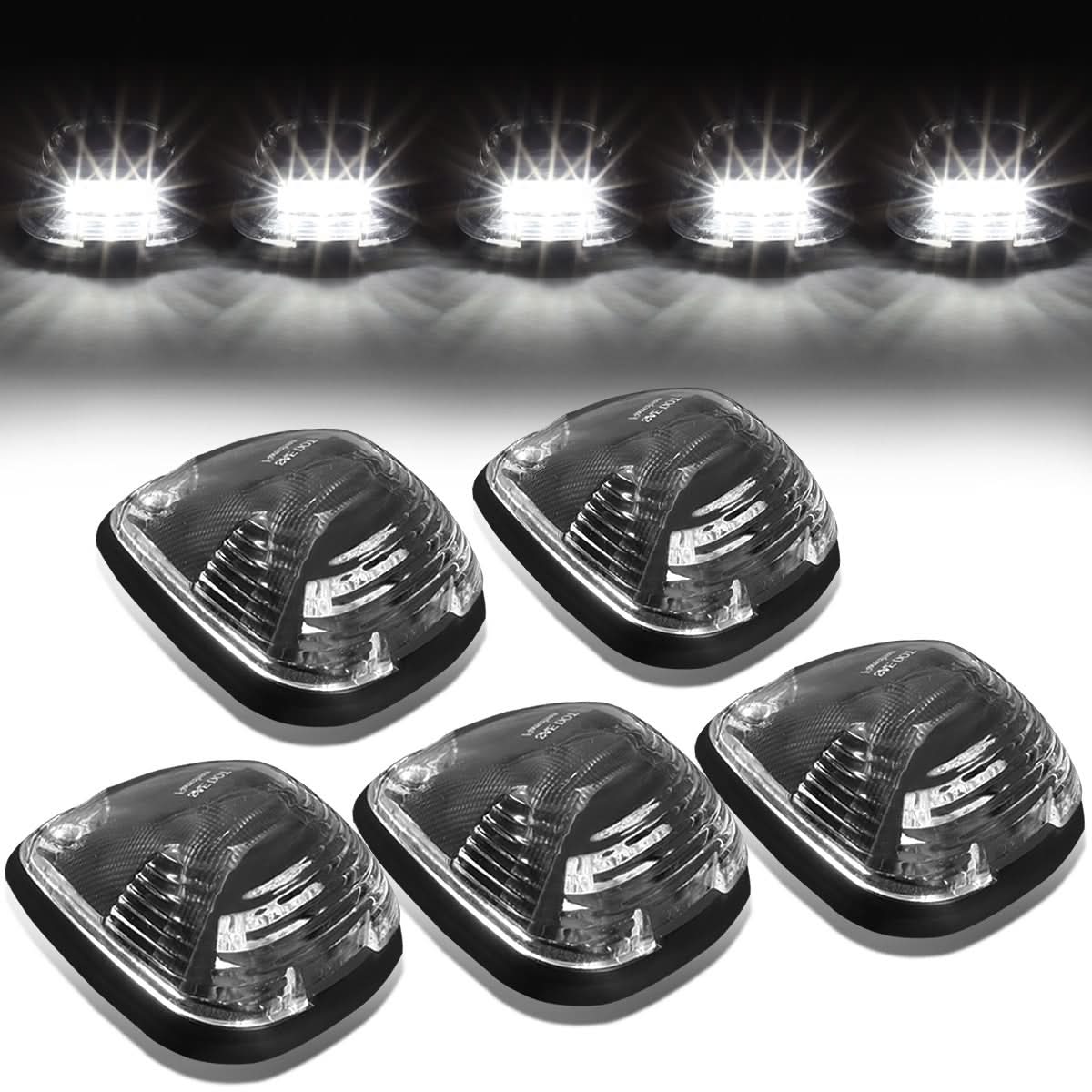 99-15 Ford Super Duty Black Housing White LED Cab Light