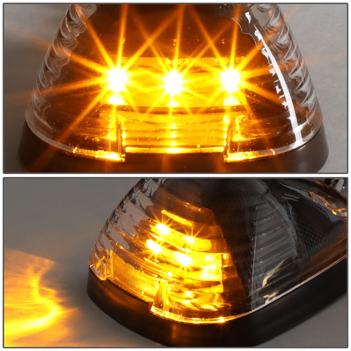 99-15 Ford Super Duty Black Housing Amber LED Cab Light