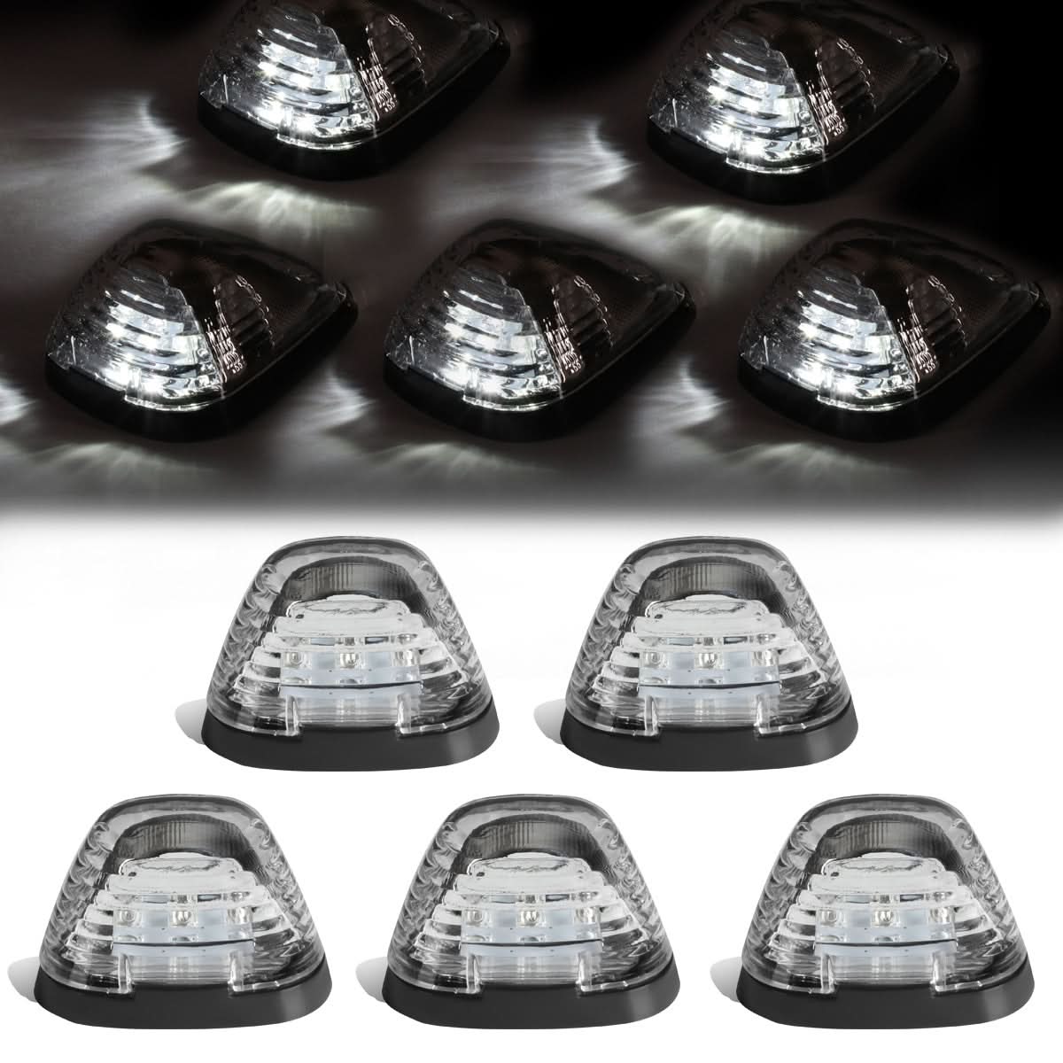 99-15 Ford Super Duty Chrome Housing White LED Cab Light