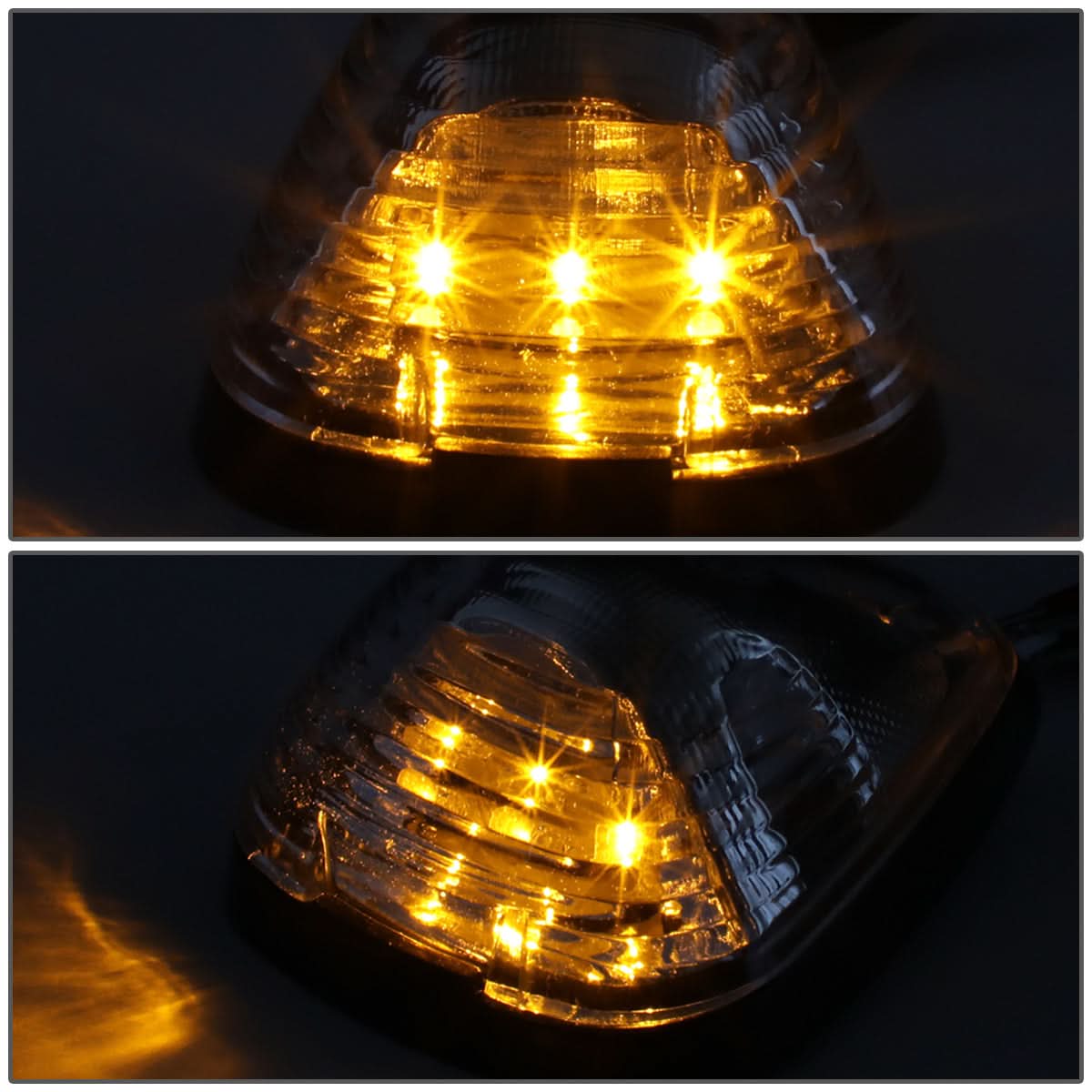 99-15 Ford Super Duty Chrome Housing Amber LED Cab Light