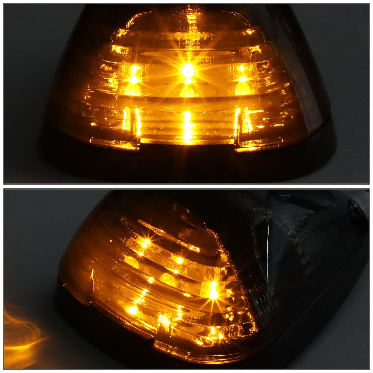 99-15 Ford Super Duty Smoke Housing Amber LED Cab Light