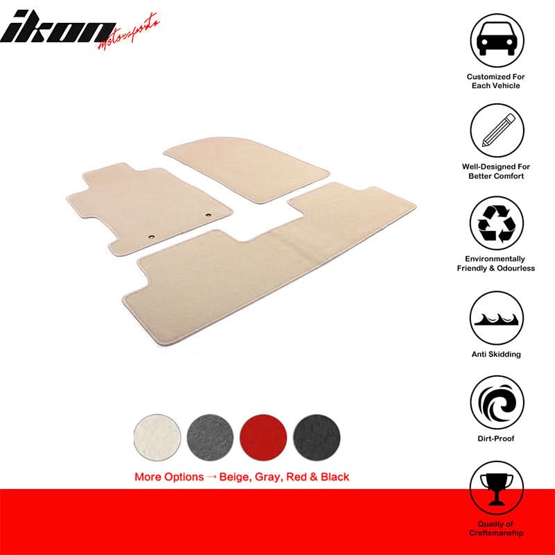 Best Car Mats for Honda Civic 2006-2011 2/4 Door Nylon 3PCS