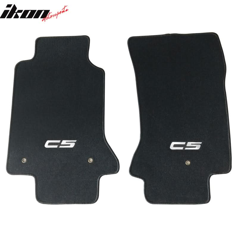 1997-2004 Chevrolet Corvette Car Floor Mats Carpet 2PC Nylon