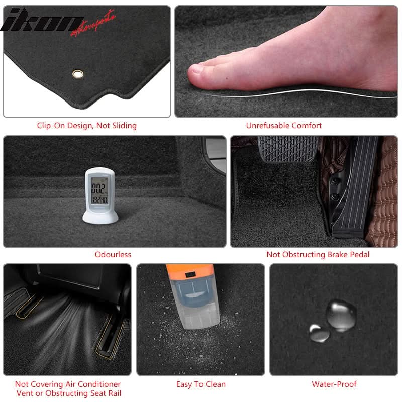 2010-2012 Hyundai Sonata Car Floor Mats Carpet 4PC Nylon