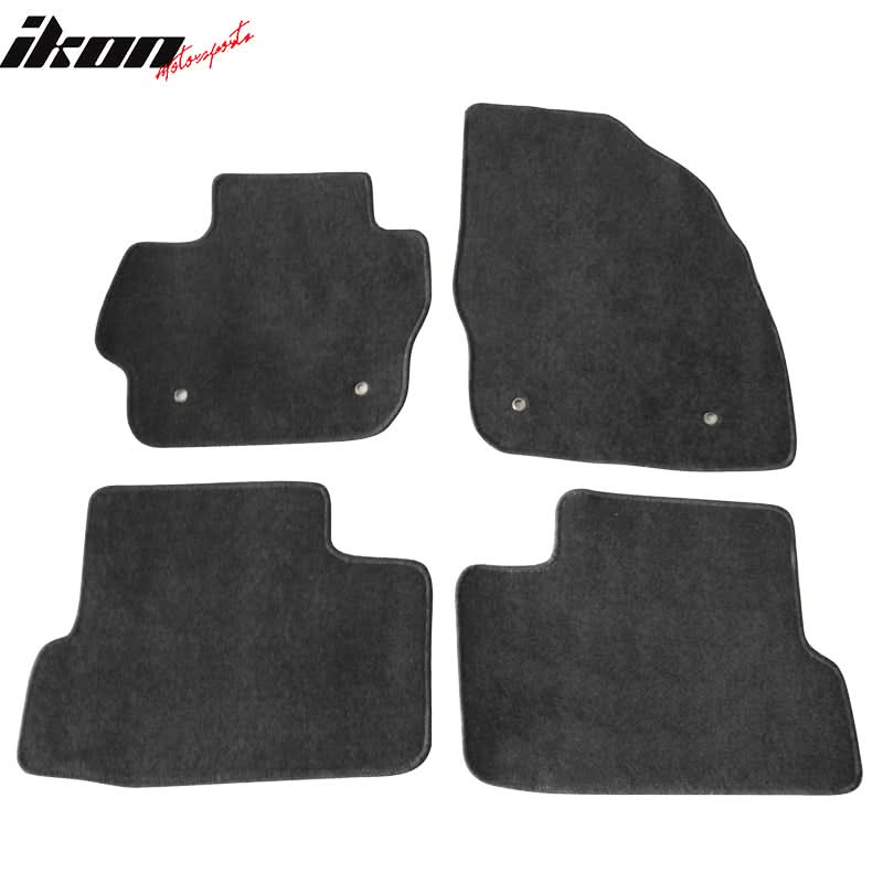 Car Floor Mat for 2010-2013 Mazda 3 Black Carpet 4PC Nylon