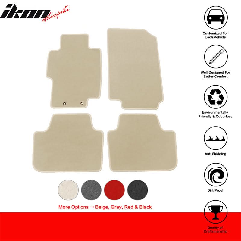 2004-2008 Acura TSX Car Floor Mats Carpet 4PC Nylon