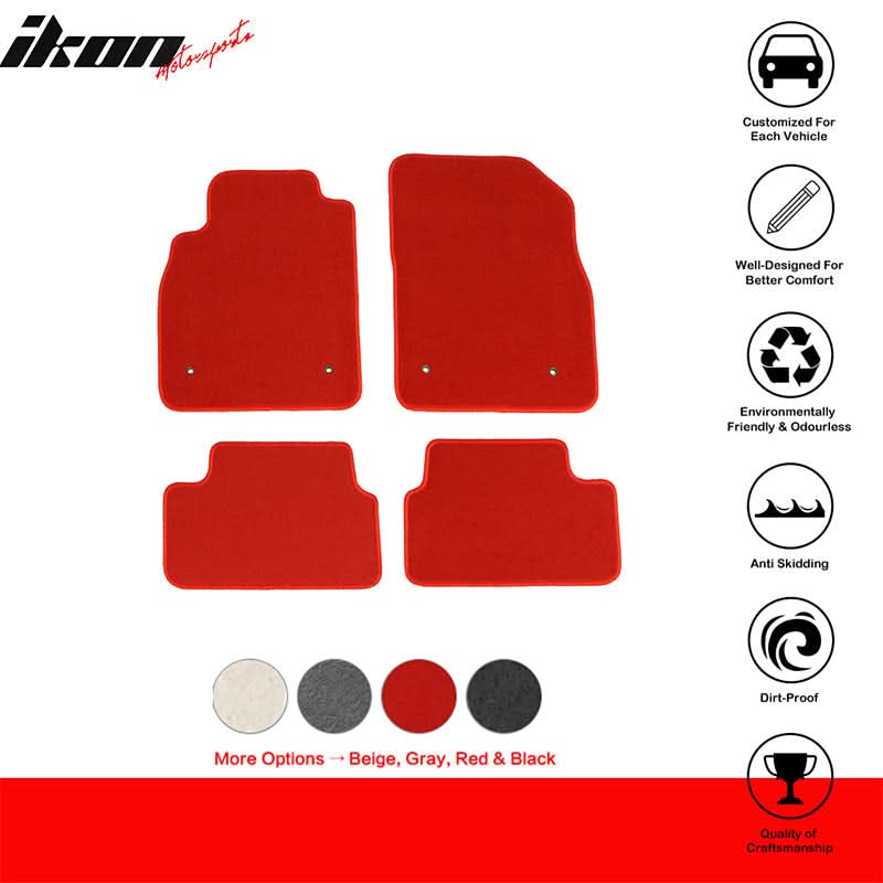 2008-2016 Chevrolet Cruze Car Floor Mats Carpet 4PC