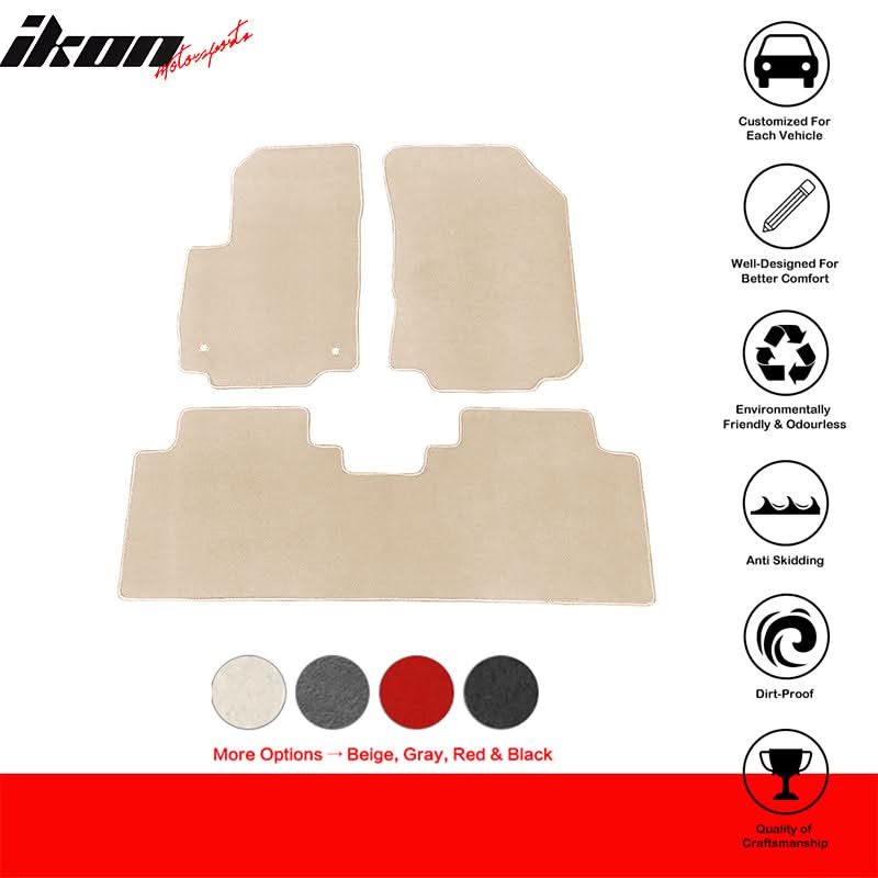 2018-2023 Chevy Equinox Car Floor Mats Carpet 3PC Polyester
