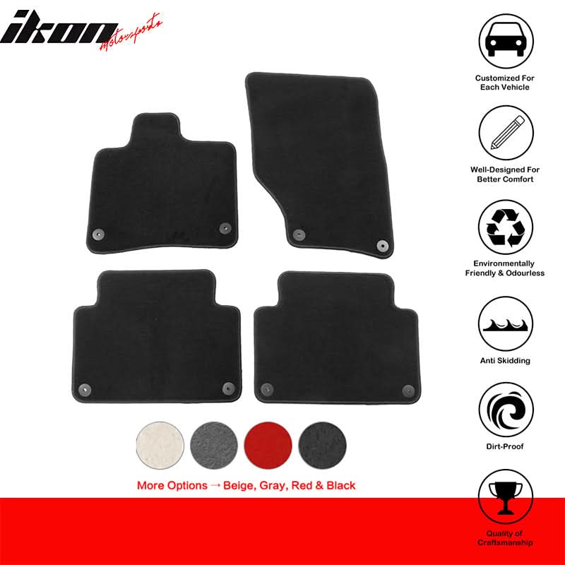 2007-2015 Audi Q7 Nylon Floor Mats Liner Front Rear Carpets Set