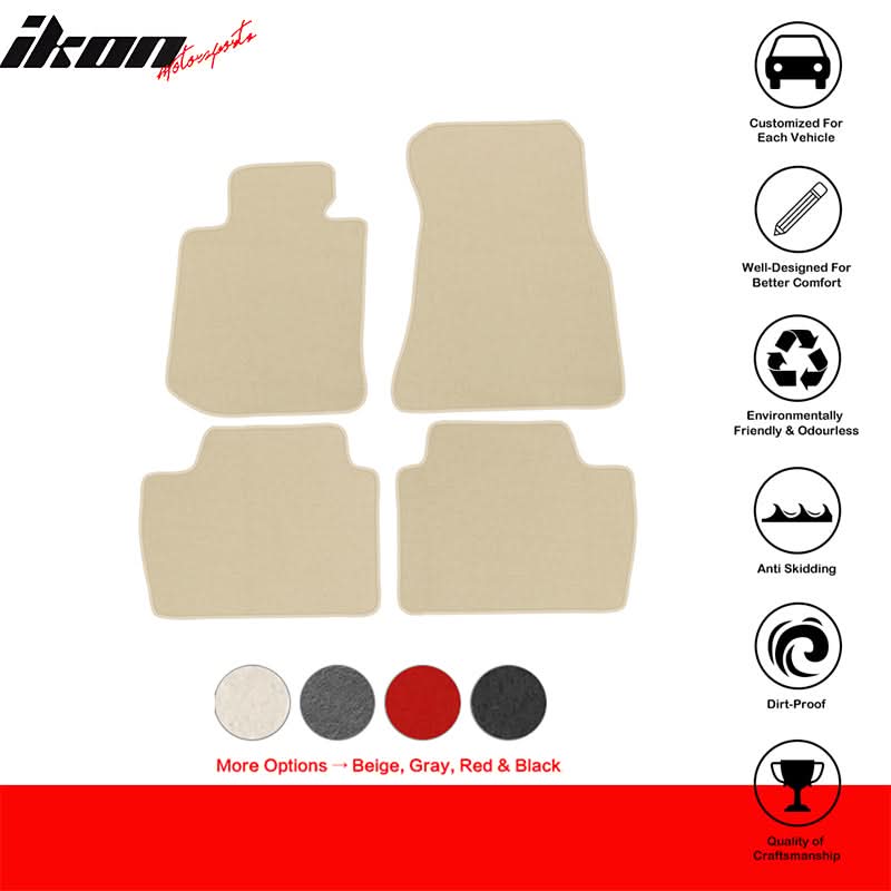 2021-2025 BMW G22 4 Series Nylon Floor Mat Front Rear Carpet Set