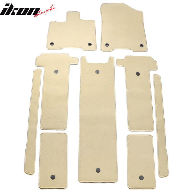 2021-2025 Toyota Sienna Floor Mats Liner Front Rear Carpets 9PC