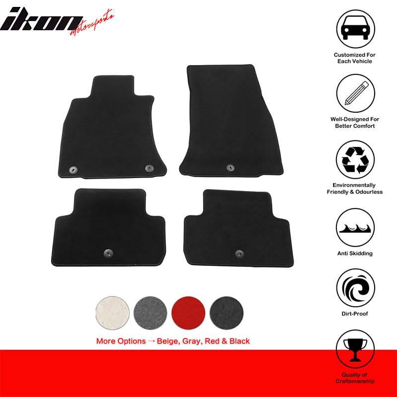 2019-2023 Genesis G70 4PCS Front Rear Car Floor Mats Carpet Nylon