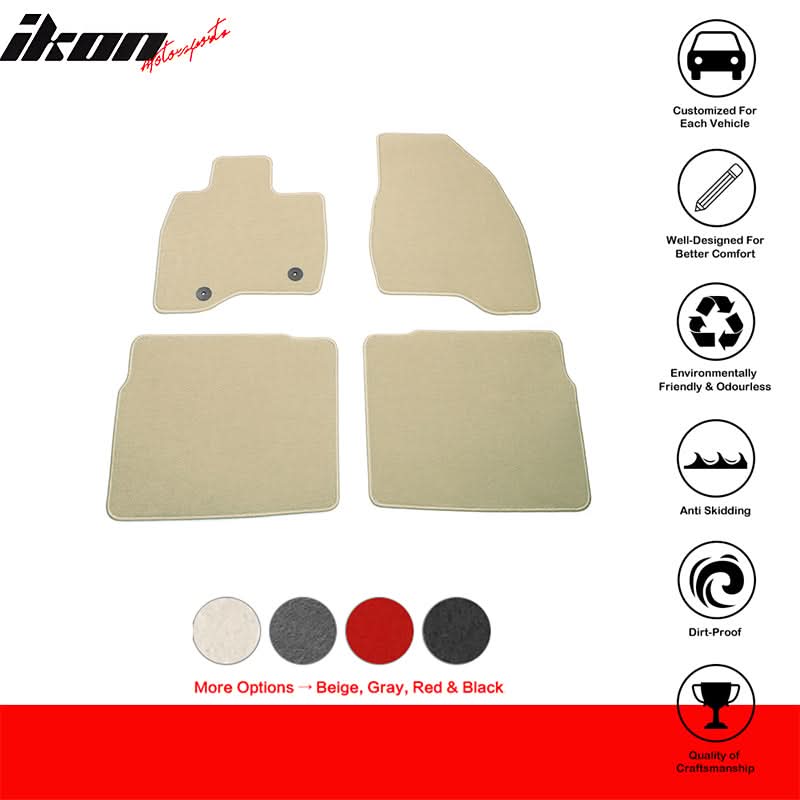 2015-2019 Ford Explorer 4PCS Front Rear Floor Mats Carpet Nylon