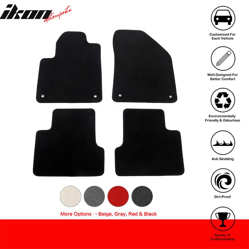 2014-2023 Jeep Cherokee 4DR OE Front Rear Floor Mat Carpet Nylon